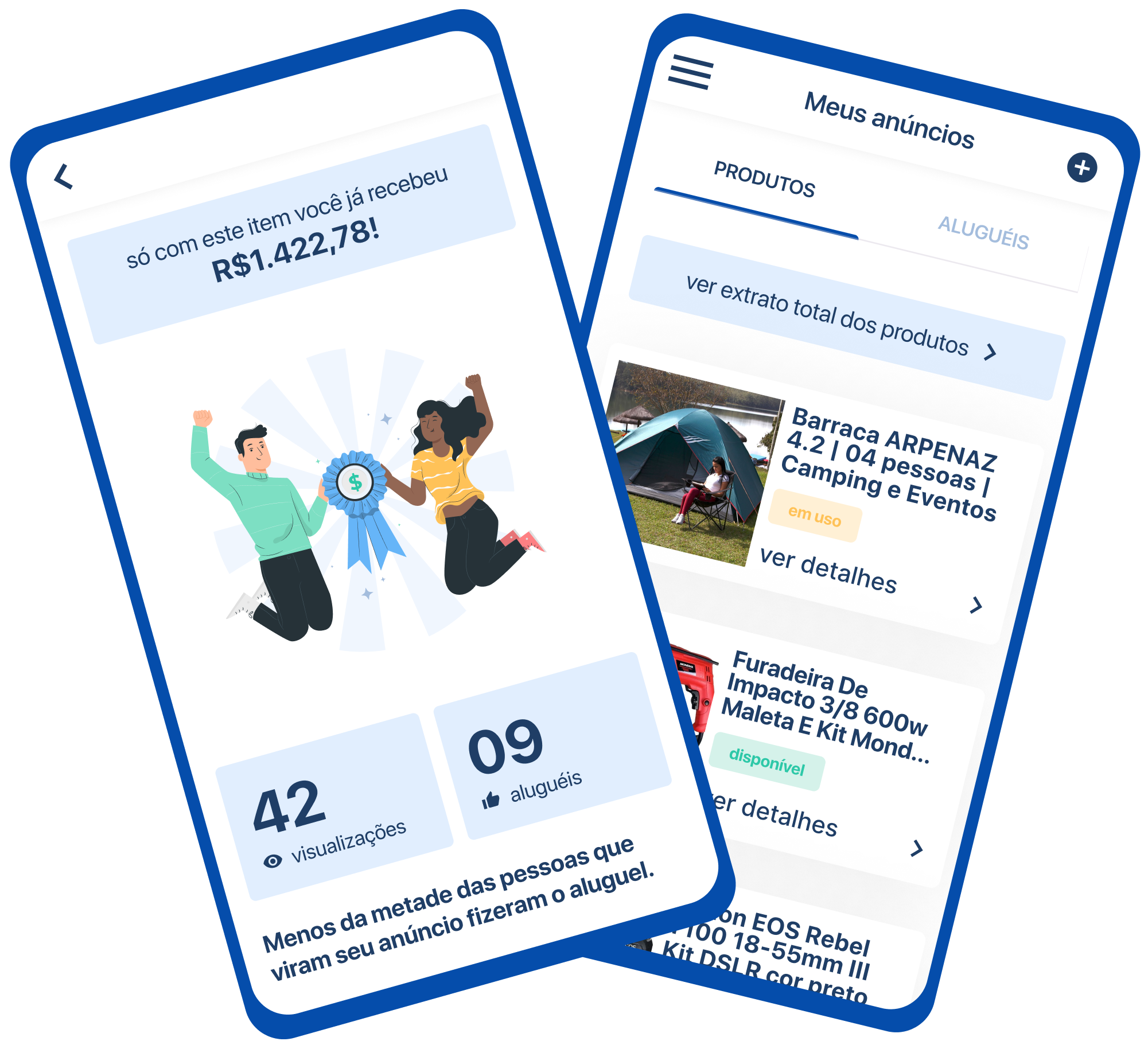 Phones running flow app